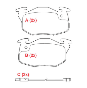 PASTILHA DE FREIO DIANTEIRO WILLTEC - PW272 -