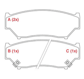 PASTILHA DE FREIO DIANTEIRO WILLTEC - PW338 -