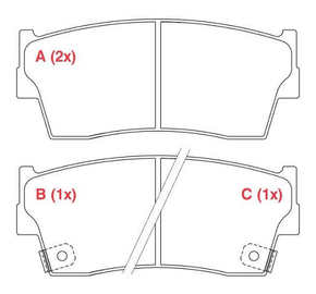 PASTILHA DE FREIO DIANTEIRO WILLTEC - PW375 -  SIDEKICK