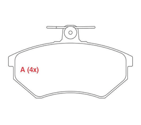PASTILHA DE FREIO DIANTEIRO WILLTEC - PW517PA -