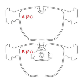 PASTILHA DE FREIO DIANTEIRO M5 SERIE 5 7 X5 WILLTEC - PW532
