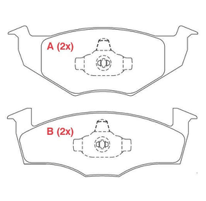 PASTILHA DE FREIO DIANTEIRO WILLTEC - PW57 -