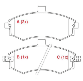 PASTILHA DE FREIO DIANTEIRO WILLTEC - PW66PA -  BRAVO