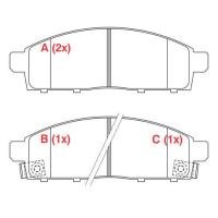 PASTILHA DE FREIO DIANTEIRO WILLTEC - PW677 -