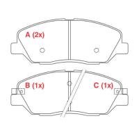 PASTILHA DE FREIO DIANTEIRO WILLTEC - PW696 -