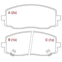PASTILHA DE FREIO DIANTEIRO WILLTEC - PW721 - 2008