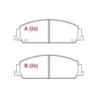 PASTILHA DE FREIO DIANTEIRO WILLTEC - PW728 -