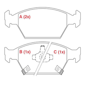 PASTILHA DE FREIO DIANTEIRO WILLTEC - PW74 -