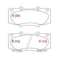 PASTILHA DE FREIO DIANTEIRO WILLTEC - PW751 -