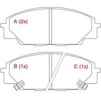PASTILHA DE FREIO DIANTEIRO WILLTEC - PW764 - I30