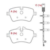PASTILHA DE FREIO DIANTEIRO WILLTEC - PW857 -