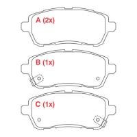 PASTILHA DE FREIO DIANTEIRO WILLTEC - PW874 -