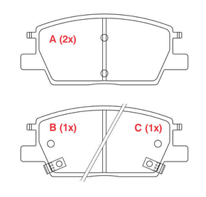 PASTILHA DE FREIO DIANTEIRO WILLTEC - PW984 -