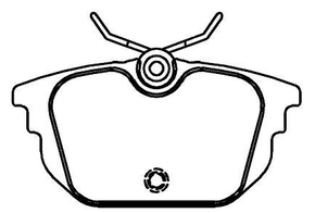 PASTILHA DE FREIO TRASEIRA ECOPADS - ECO1021 -