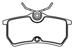 PASTILHA DE FREIO TRASEIRA ECOPADS - ECO1089 -