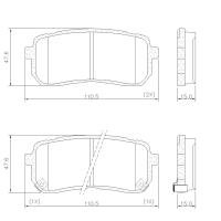 PASTILHA DE FREIO TRASEIRA FRAS-LE - PD/1102 -