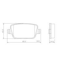PASTILHA DE FREIO TRASEIRA FRAS-LE - PD/1331 -  156