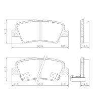 PASTILHA DE FREIO TRASEIRA FRAS-LE - PD/1341 - SANTA FÉ