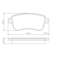 PASTILHA DE FREIO TRASEIRA FRAS-LE - PD/1445 -  RCZ