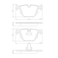 PASTILHA DE FREIO TRASEIRA FRAS-LE - PD/1446 -
