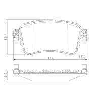 PASTILHA DE FREIO TRASEIRA FRAS-LE - PD/1570 -