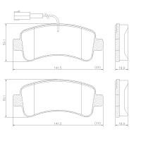 PASTILHA DE FREIO TRASEIRA FRAS-LE - PD/1583 -