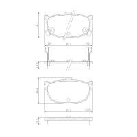 PASTILHA DE FREIO TRASEIRA FRAS-LE - PD/663 -