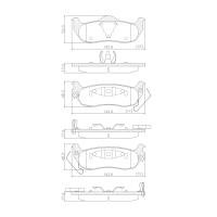 PASTILHA DE FREIO TRASEIRA FRAS-LE - PD/796 - 0 C70  S40