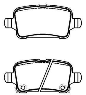 PASTILHA DE FREIO TRASEIRO ECOPADS - ECO1572 -