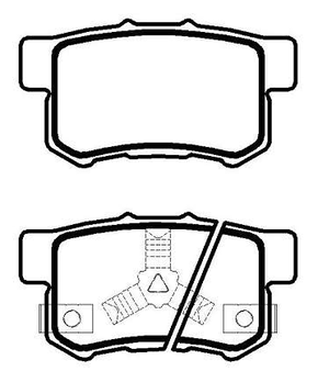 PASTILHA DE FREIO TRASEIRO ECOPADS - ECO1629 -