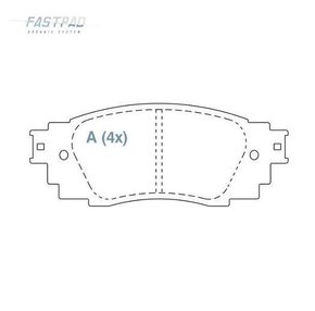PASTILHA DE FREIO TRASEIRO WILLTEC - FP1010 -  SERIE 4