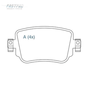 PASTILHA DE FREIO TRASEIRO WILLTEC - FP261 -
