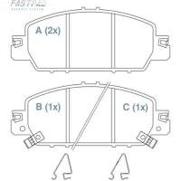 PASTILHA DE FREIO TRASEIRO WILLTEC - FP263 -  F Q3