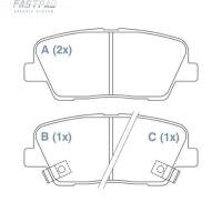 PASTILHA DE FREIO TRASEIRO WILLTEC - FP765 -  I30 RIO