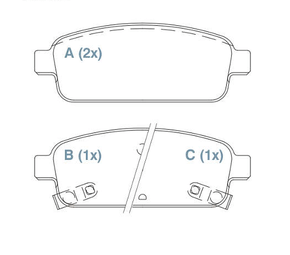 PASTILHA DE FREIO TRASEIRO WILLTEC - FP870 -  SANTA FÉ