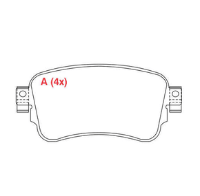 PASTILHA DE FREIO TRASEIRO WILLTEC - FP992 -  DELIVERY
