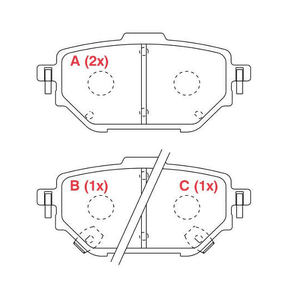 PASTILHA DE FREIO TRASEIRO WILLTEC - PW1027 - X0