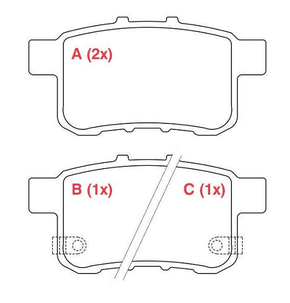 PASTILHA DE FREIO TRASEIRO WILLTEC - PW1053 -