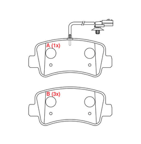 PASTILHA DE FREIO TRASEIRO WILLTEC - PW166 -
