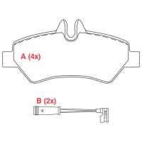 PASTILHA DE FREIO TRASEIRO WILLTEC - PW190 - A5 Q5