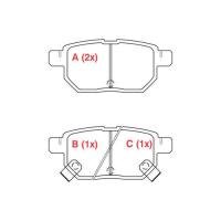 PASTILHA DE FREIO TRASEIRO WILLTEC - PW -