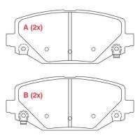 PASTILHA DE FREIO TRASEIRO WILLTEC - PW216 - 530  PRIUS 0 T5
