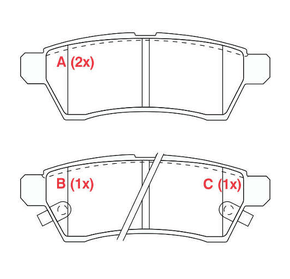 PASTILHA DE FREIO TRASEIRO WILLTEC - PW236 -