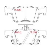 PASTILHA DE FREIO TRASEIRO WILLTEC - PW265
