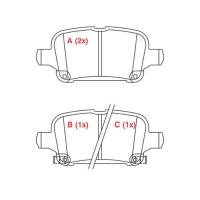 PASTILHA DE FREIO TRASEIRO WILLTEC - PW267 -