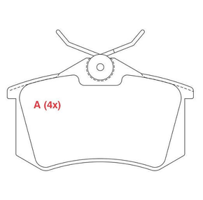 PASTILHA DE FREIO TRASEIRO WILLTEC - PW273 -