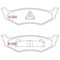 PASTILHA DE FREIO TRASEIRO 2008 A6 A6 C8 WILLTEC - PW362