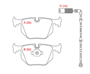 PASTILHA DE FREIO TRASEIRO WILLTEC - PW431 -