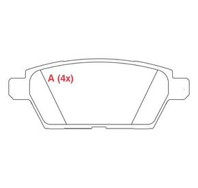PASTILHA DE FREIO TRASEIRO PRELUDE SX4 WILLTEC - PW619