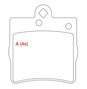 PASTILHA DE FREIO TRASEIRO WILLTEC - PW629 -  MKZ